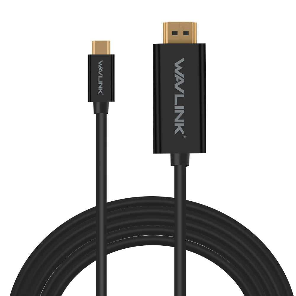 Wavlink USB 3 1 Тип C к HDMI 4 К HDTV USB-C адаптер кабель золото для MacBook Pro ChromBook Премиум