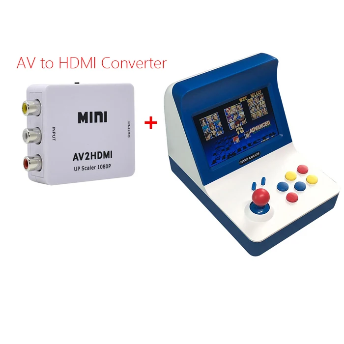 Blue White AV2HDMI Портативная консоль для аркадной игры с джойстиком геймпадом Мини Портативный ретро Видео игровой плеер 3000 игр ТВ выход - Цвет: Blue White AV2HDMI