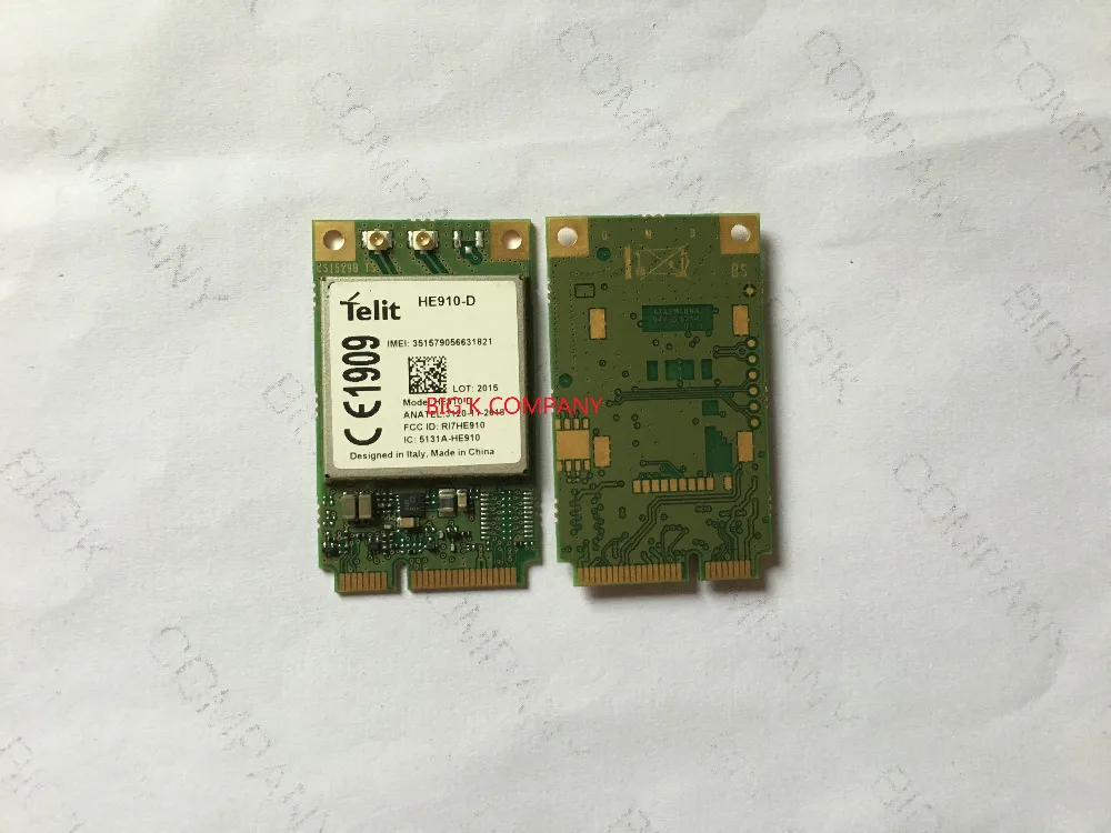 JINYUSHI  HE910-D Mini PCI-E 3, 75G 100%      UMTS HSPA +     1