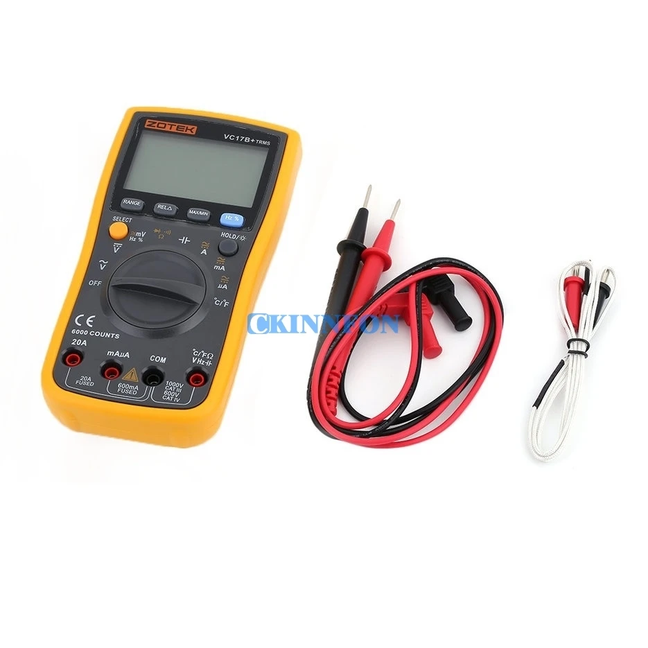 

DHL 50PCS VC17B+ Automatic/Manual Digital Large LCD Screen Display AC DC Multimeter