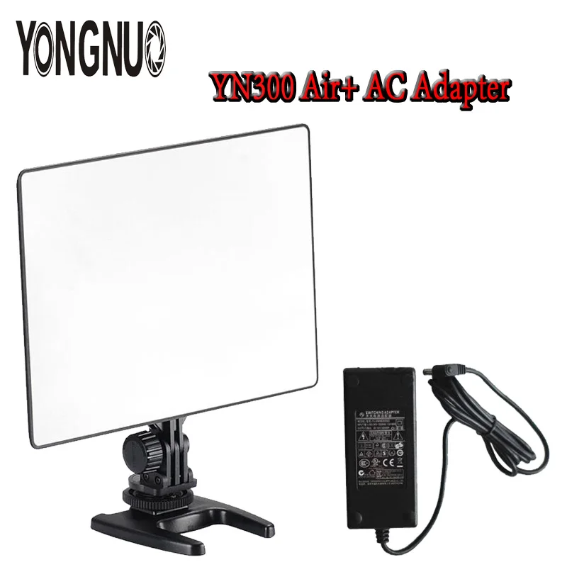 Ультратонкая светодиодная лампа YONGNUO YN300 air Pro для видеокамеры 3200K 5500K с адаптером