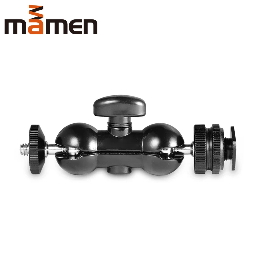 Черная многофункциональная двойная шариковая головка MAMEN Cool Magic Arm с креплением