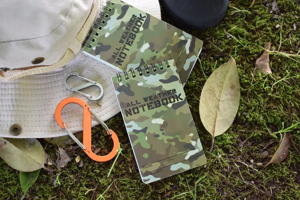 EDC GEAR тактический водонепроницаемый блокнот для заметок камуфляж любую погоду водонепроницаемый блокнот записные книжки путешественников дорожные наборы для дома