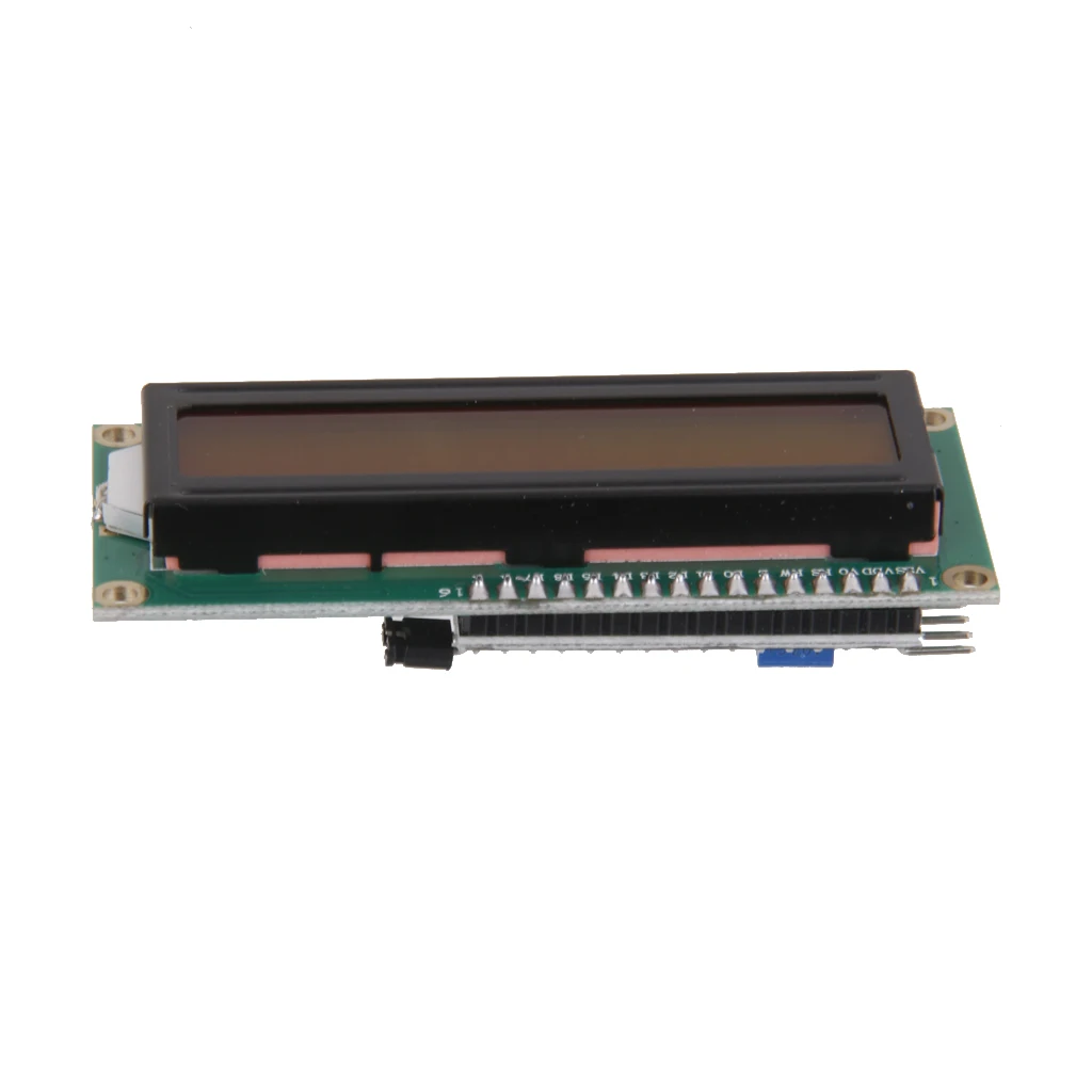 Желто-зеленый ЖК-дисплей 1602 IIC I2C TWI Серийный модуль для | Электроника