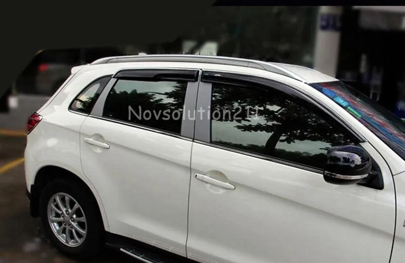 Серебряный Цвет автомобиля Чемодан крыши стойки для Mitsubishi ASX 2013 автомобилей Стайлинг авто аксессуары