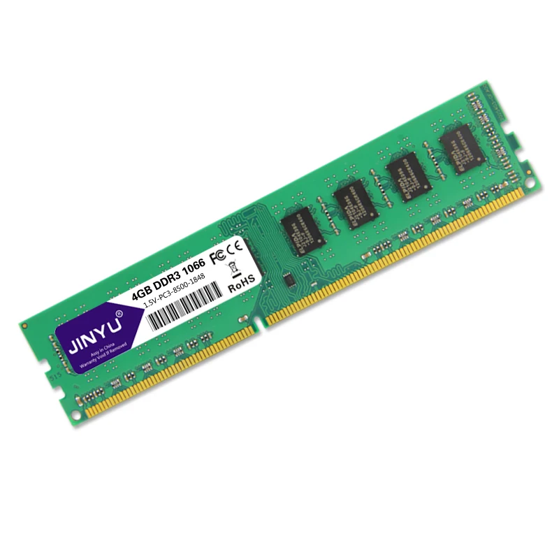 JINYU Ddr3 1066mhz 1,5 V 240Pin Ram память для рабочего стола и материнской платы