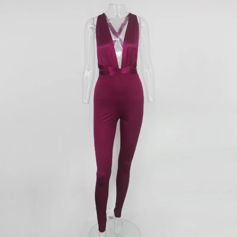 COSYGAL Длинные Комбинезоны для женщин 2018 сексуальные Клубные комбинезоны с