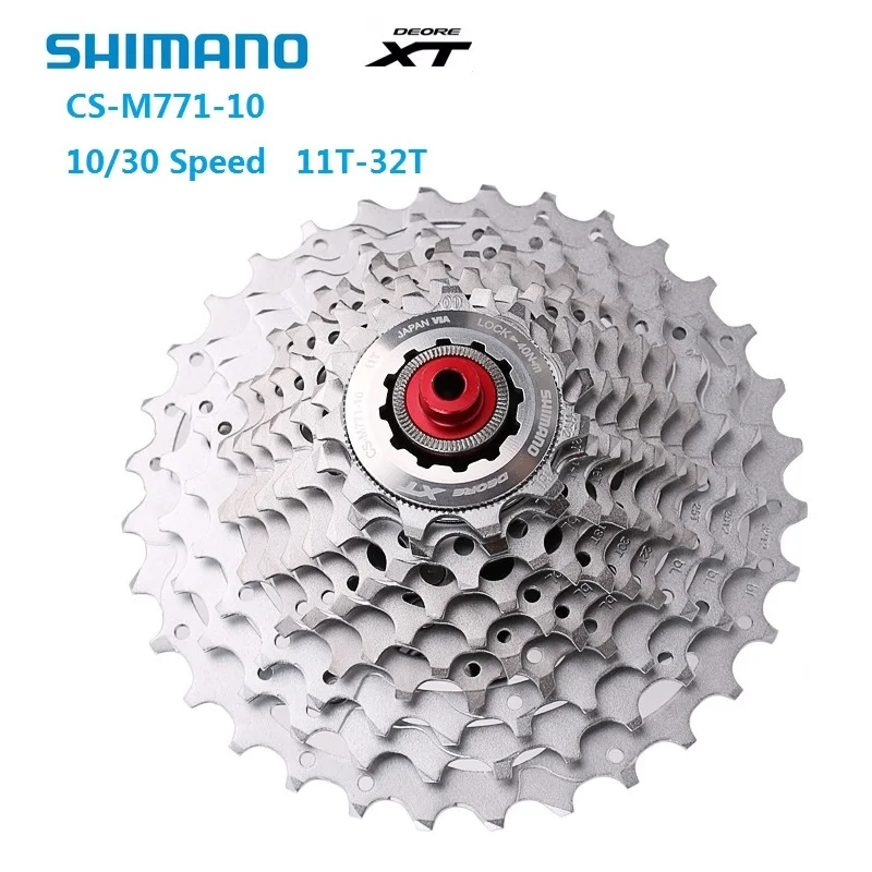 SHIMANO DEORE XT CS M771 кассета свободного хода маховик 10S 30 Скорость 11T 36 T/34 T MTB велосипед HG