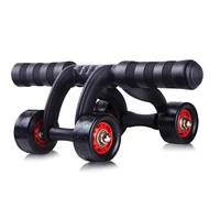 4 wheel power ab abdominal roller wheel for bellywaistarmslegs workout fitness gym exercise body building