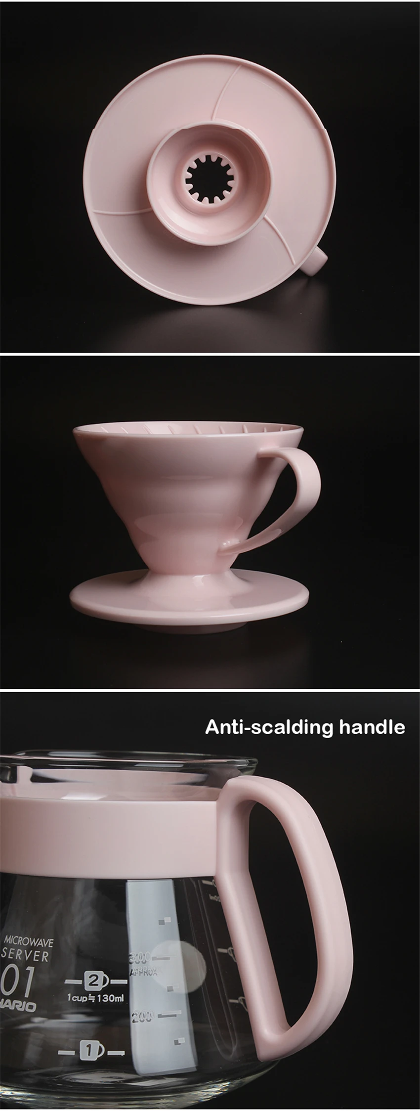 Кофейник с воронкой Hario V60 стиль капельная Кофеварка капсула Перманентный залейте горшок для заваривания кофе на 1-4 чашки принадлежности для кофе аксессуары