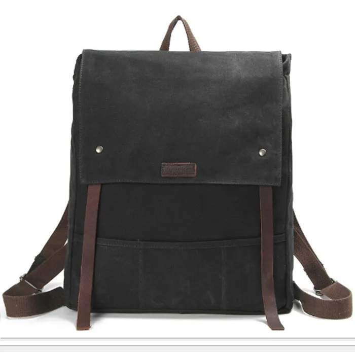 Мужской холщовый рюкзак винтажный Модный Рюкзак вместительный дорожный Mochila для