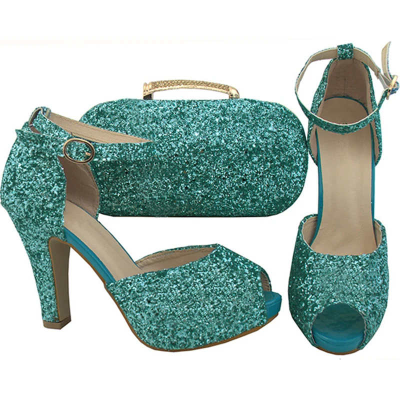 D/итальянский комплект из туфель и сумочки синего цвета женский итальянский