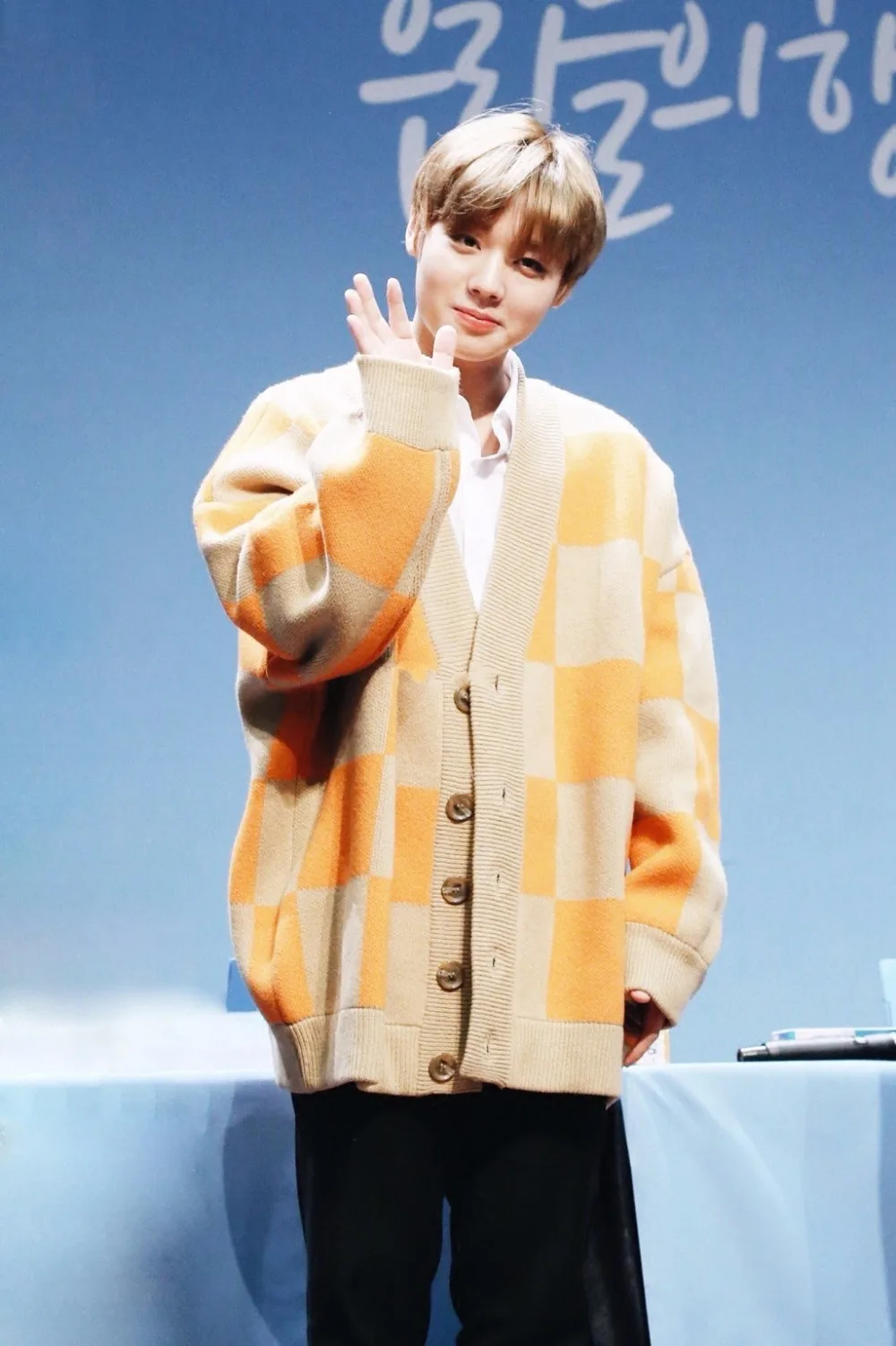 Wanna One, свитер в клетку, BF стиль, хит, кардиган, парк Джи Хун, Kpop, свободный свитер, мужские свитера с v-образным вырезом, blusa masculina ropa hombre