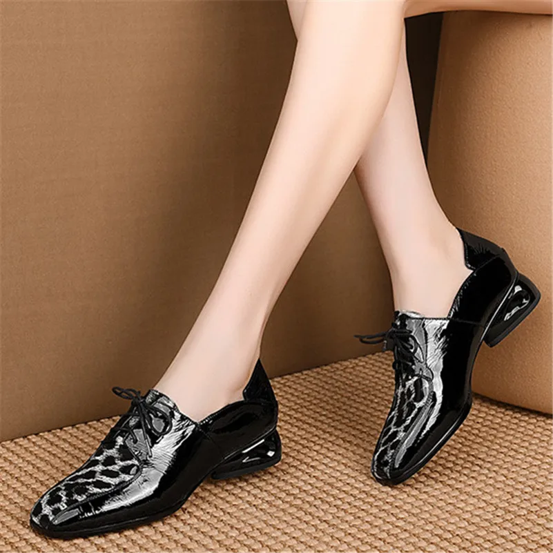 Женские туфли лодочки FEDONAS классические офисные из натуральной кожи с квадратным