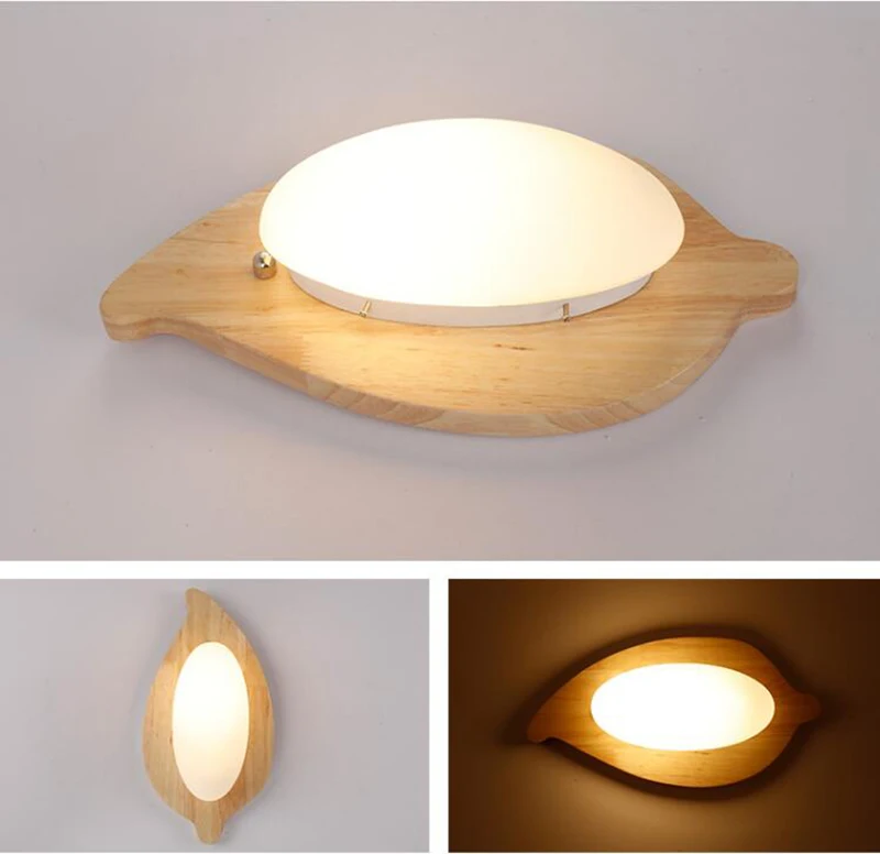 Прикроватная лампа в скандинавском стиле для комнаты современный деревянный