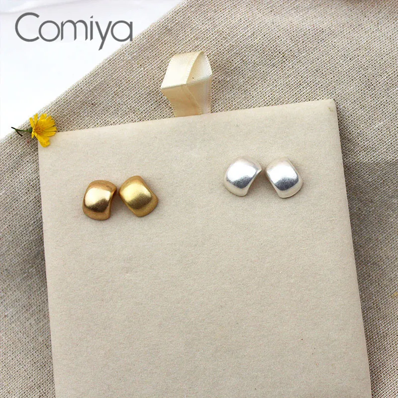 Comiya, серьги-гвоздики для женщин, золотой цвет, цинковый сплав, аксессуары, корейские aros, индийские ювелирные изделия, Mujer Brincos Femme, свадебные серьги