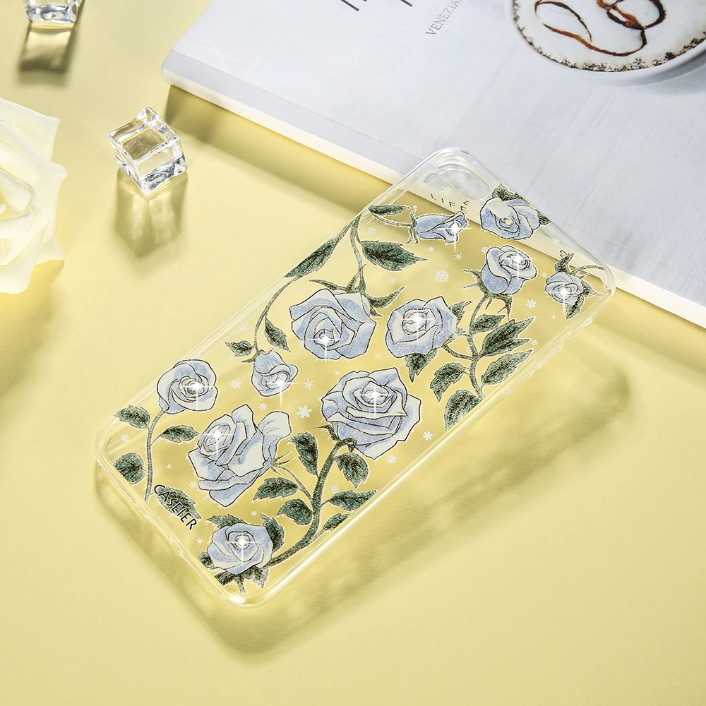 Caseier Phone Case For iPhone 6 6s 7 8 Plus Bling Diamond Silicone Coque 5 5s SE Beauty kawaii Shell Capinha Capa |