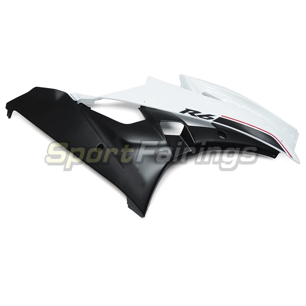 Полностью Обтекатели для Yamaha YZF 600 R6 06 07 2006 2007 пластик ABS инъекции белый жемчуг