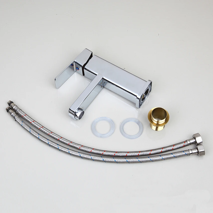 Новый водопад KEMAIDI RU современный кран для раковины в ванной медный смеситель воды