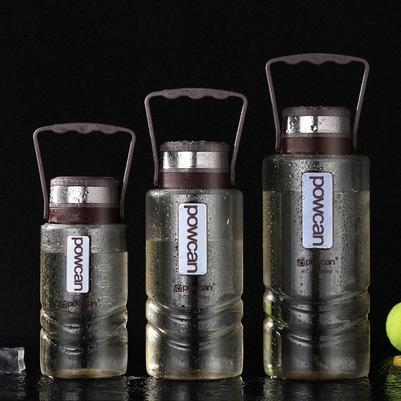 Большая объемная портативная бутылка для воды с эффектом движения Bpa пластиковая