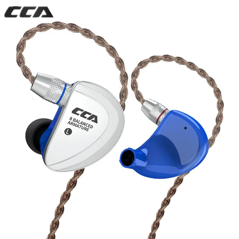 Новые наушники CCA C16 8BA металлические наушники-вкладыши HIFI гарнитура съемные с