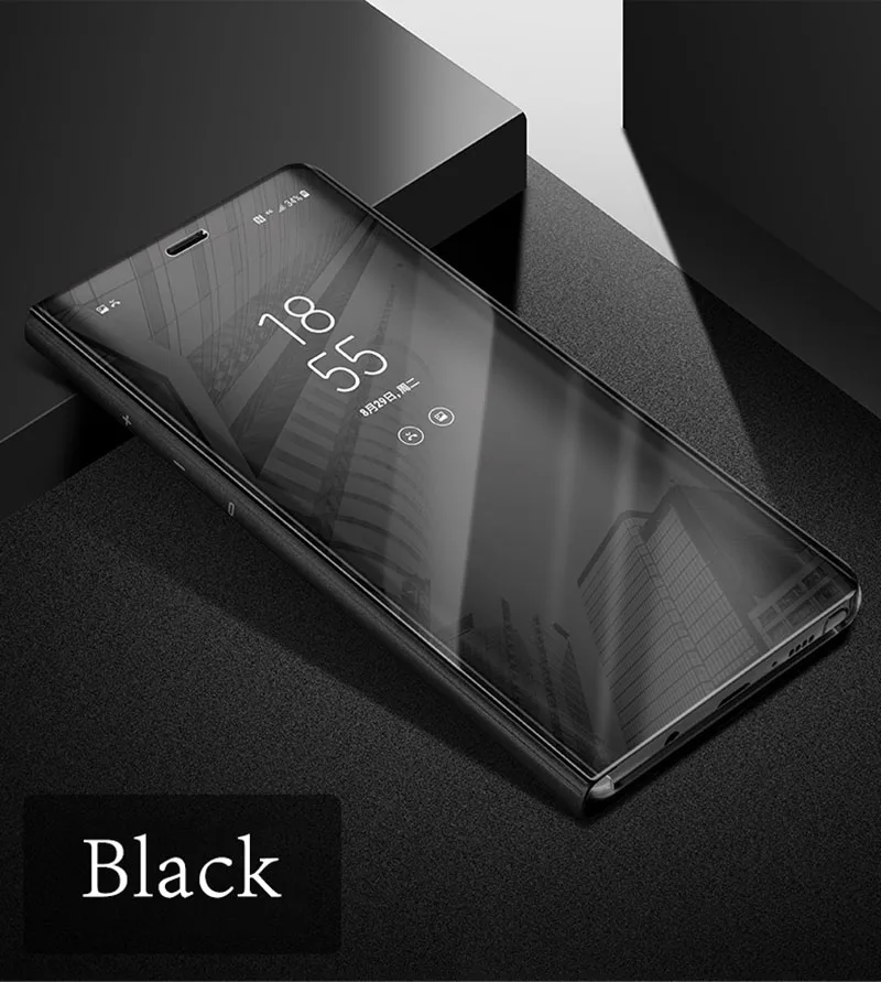 Чехол Alxun для OnePlus 7 Pro, зеркальный флип-чехол, Кожаная подставка, умный вид, задняя крышка для Oneplus 7T Pro, чехол One Plus 7 Pro, чехол