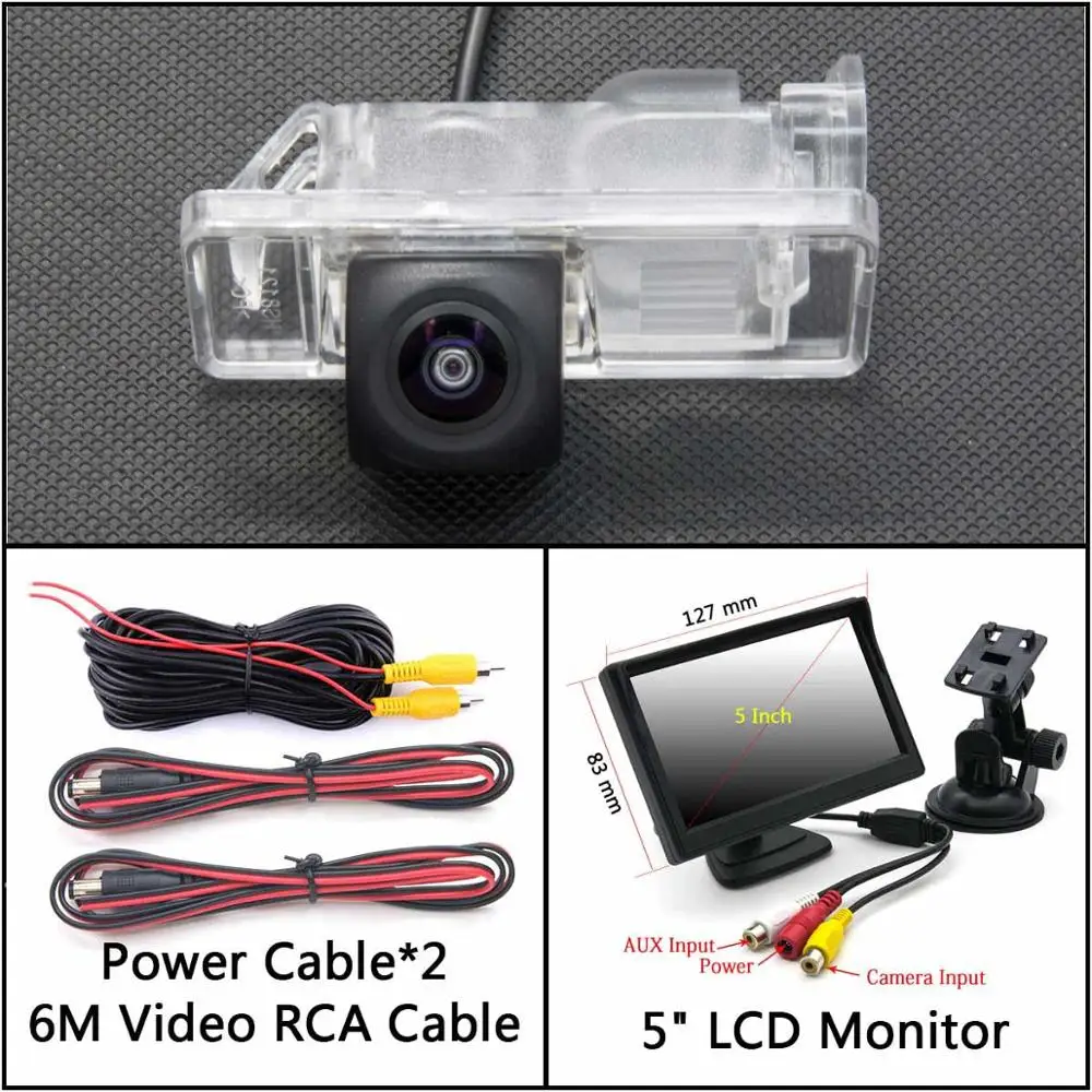 Cam Add 5 inch LCD 175 градусов HD резервная камера заднего вида для Mercedes Benz B Class Vito Viano Sprinter Для VW Crafter 2006~ автомобильный монитор - Название цвета: Cam Add 5 inch LCD
