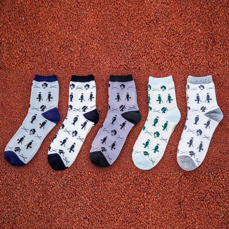 10 Пар/лот Новый ближний мужчины носки Чаплин классические зимние