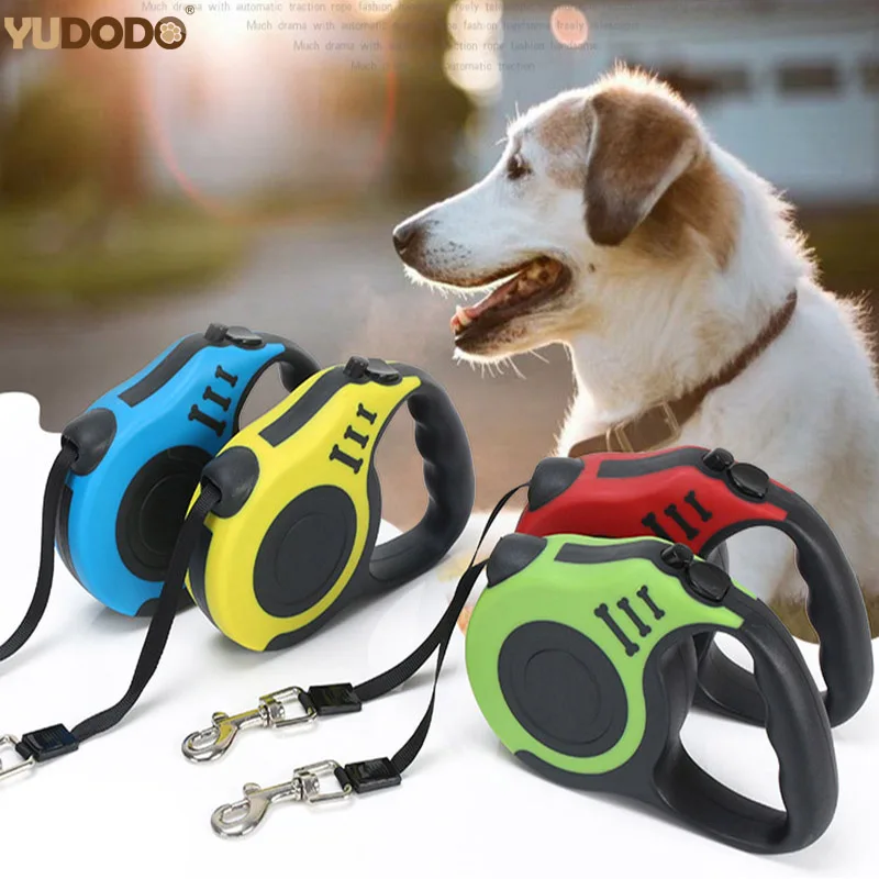 

3M/5M Automatic Retractable Dog Leash Extending Nylon Rope Pet Leash Small Dog Lead For Puppy Medium Dog Walking Pet Supplie