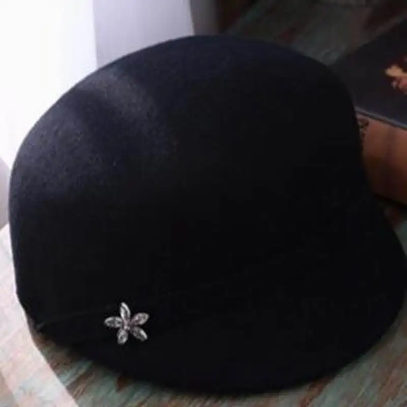 Женская фетровая шляпка-Таблетка из 100% шерсти | Аксессуары для одежды