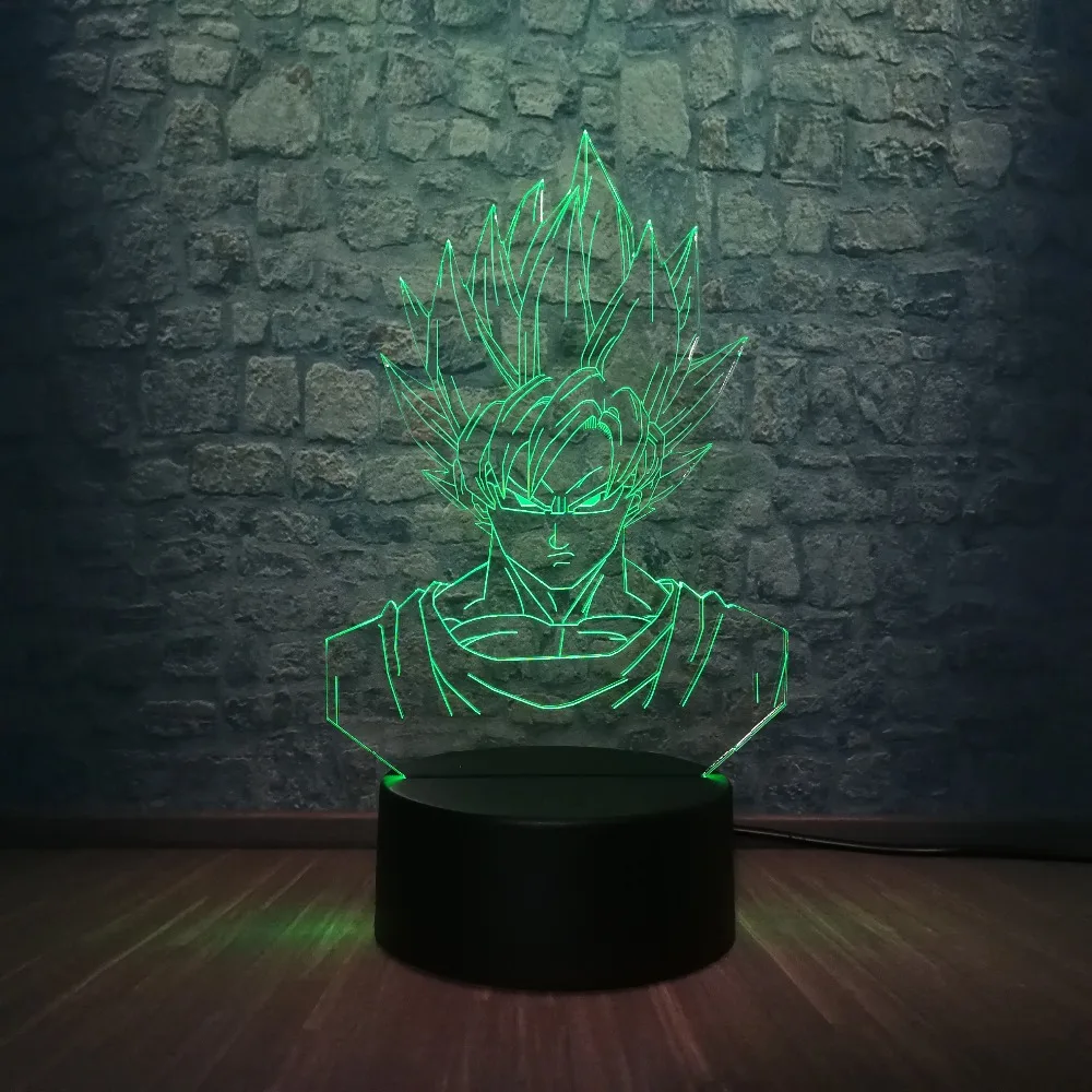 Новый супергерой Жемчуг дракона сон Гоко 3D Светодиодная лампа RGB светильник ing 7