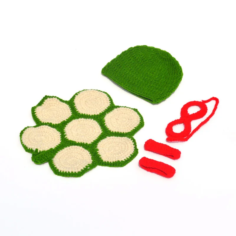 2019 Черепашки Ниндзя для новорожденных Подставки фотографий малышей вязанное