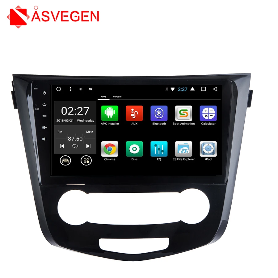 Asvegen Android 7 1 четырехъядерный автомобильный радиоприемник GPS навигация стерео