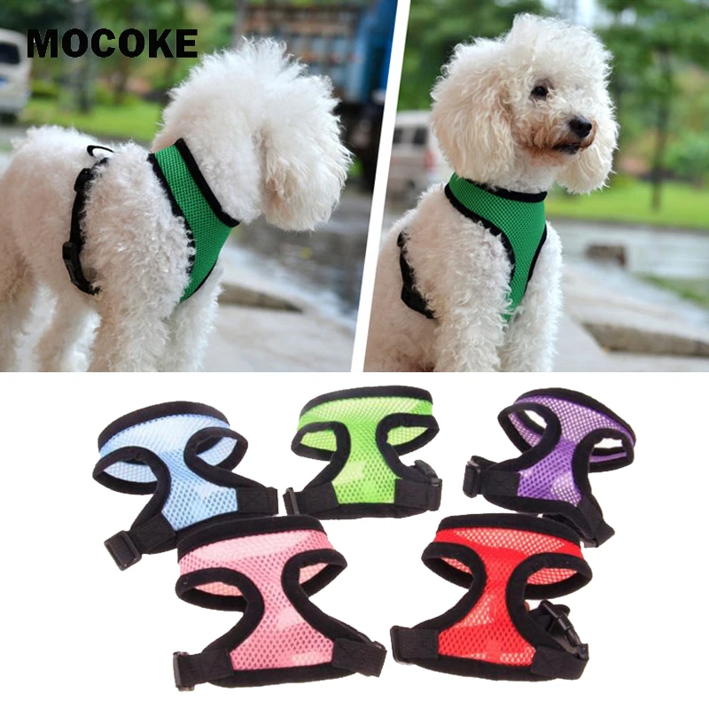 Регулируемая сетчатая шлейка для собак мягкая воздухопроницаемая нейлоновый