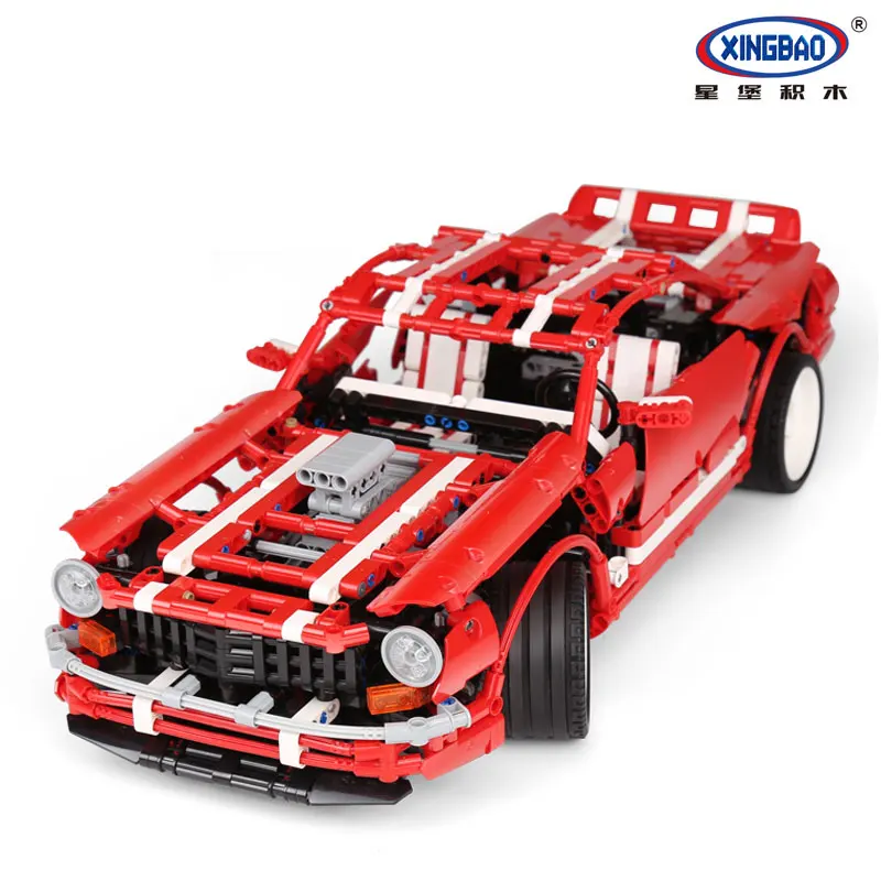 XingBao креативный городской автомобиль Racer MOC строительные блоки для детей сборный