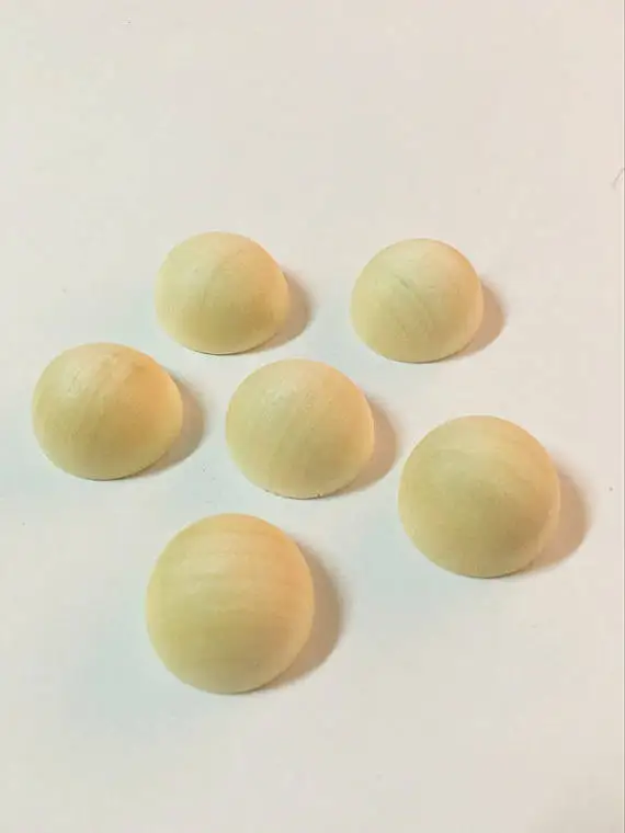 20 шт. незавершенные полусферические подвески из натуральной древесины мм |