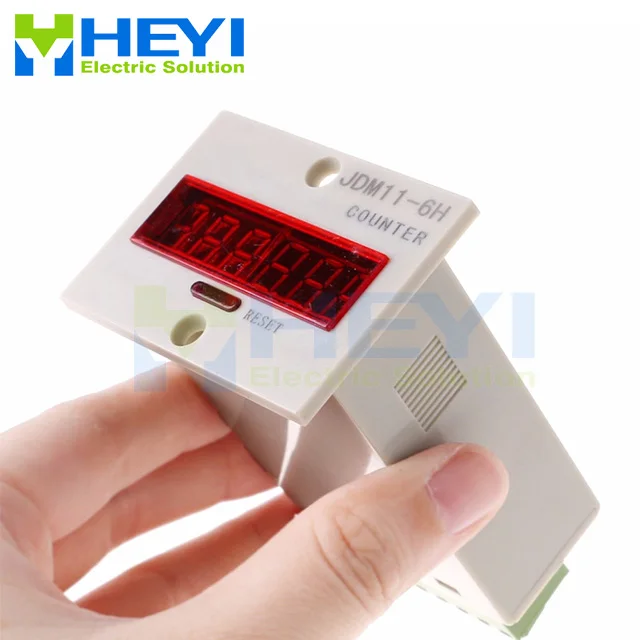 JDM11-6H 4pin 6-Digits Display Electronic Counter Hour Meter Industrial Mechanical Timer Generator | Обустройство дома