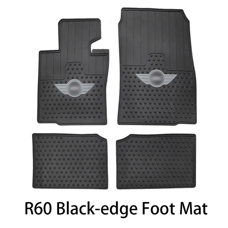F60 Black-edge Mat Автомобильный резиновый коврик для пола, коврик для Карго, декор для BWM Mini Cooper One d Countryman F54 F55 F56 F60 R55 R56 R60, автомобильные аксессуары - Название цвета: F60 Black-edge Mat
