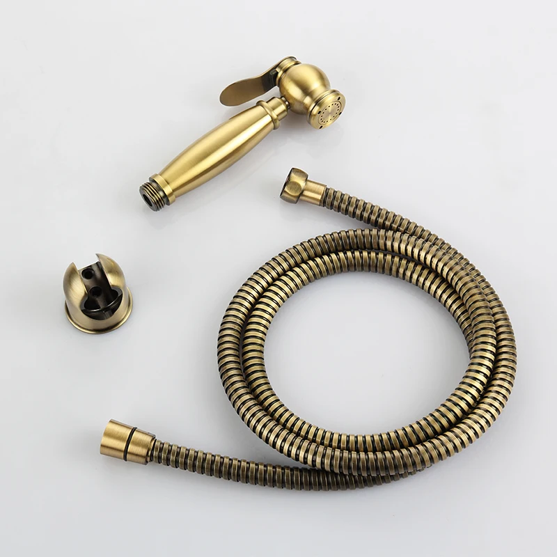 7/8*7/8*1/2 T adapter 3 полосный дивертер античная медь латунь ручной Туалет биде спрей
