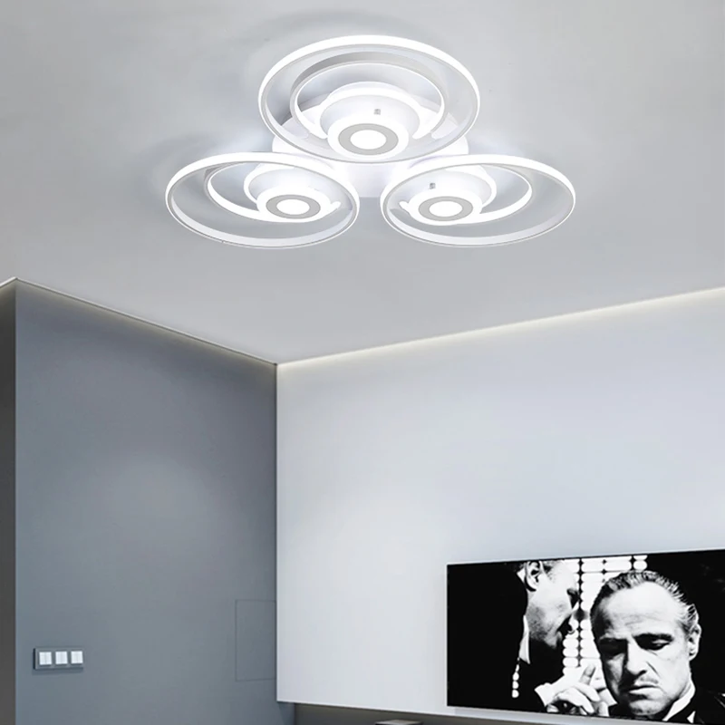 Chandelierrec современный цветок Форма LED люстры AC85 265V дома Освещение светильники