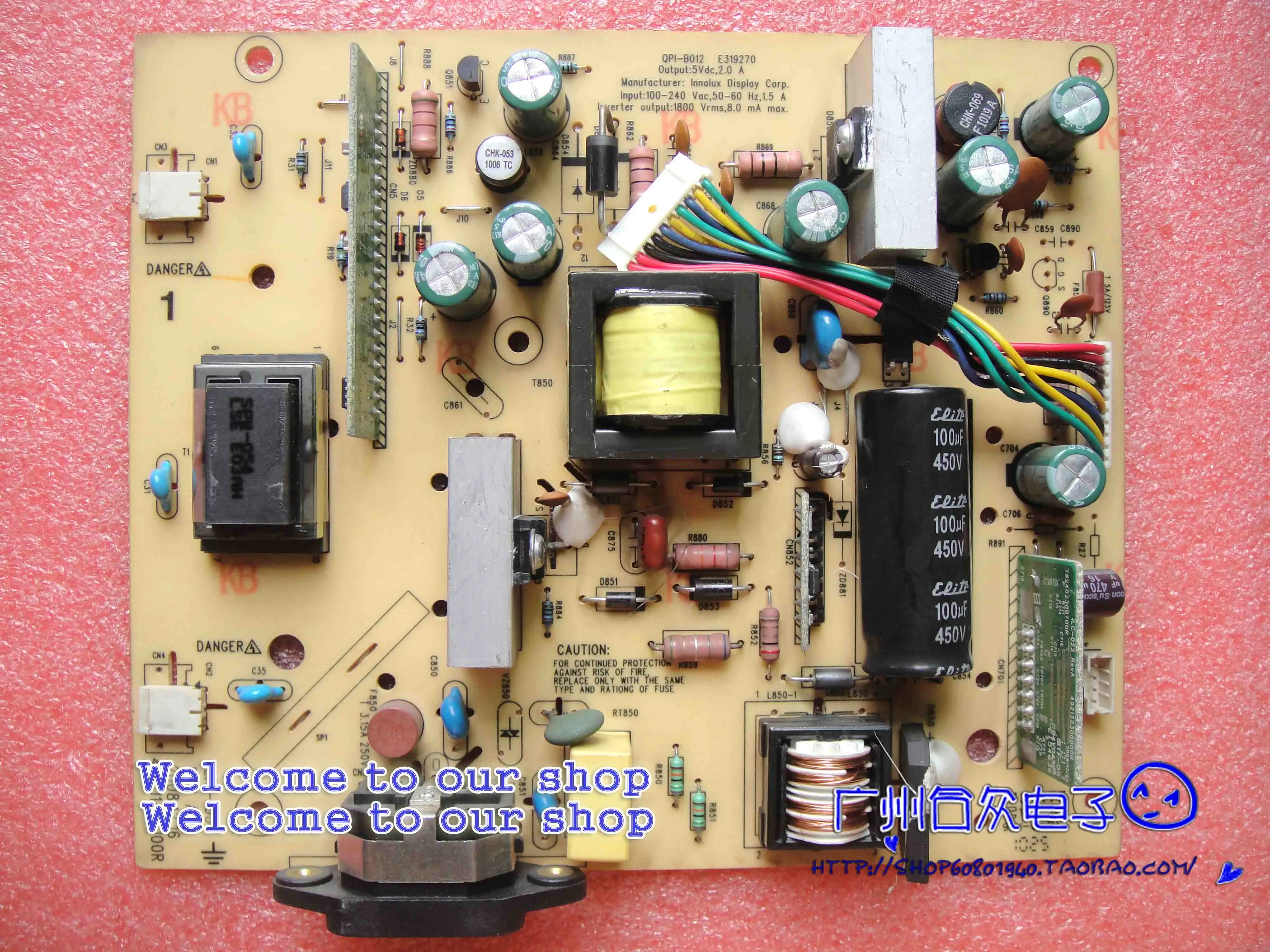 

LE1901w HSTND-2671-F 492111400100R ILPI-133 Power Board