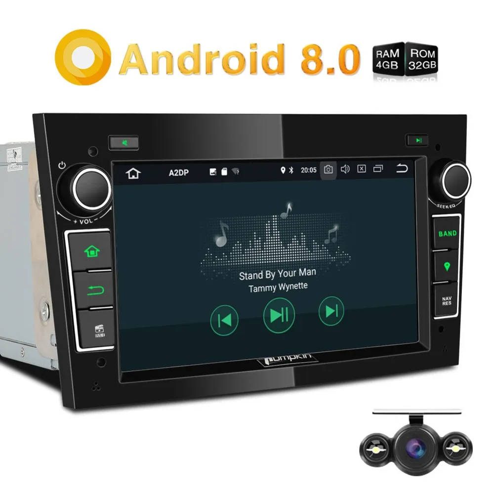 Pumpkin2 Din7''Android 8 0 автомобильный радиоприемник без dvd плеера GPS навигация 4 Гб ОЗУ