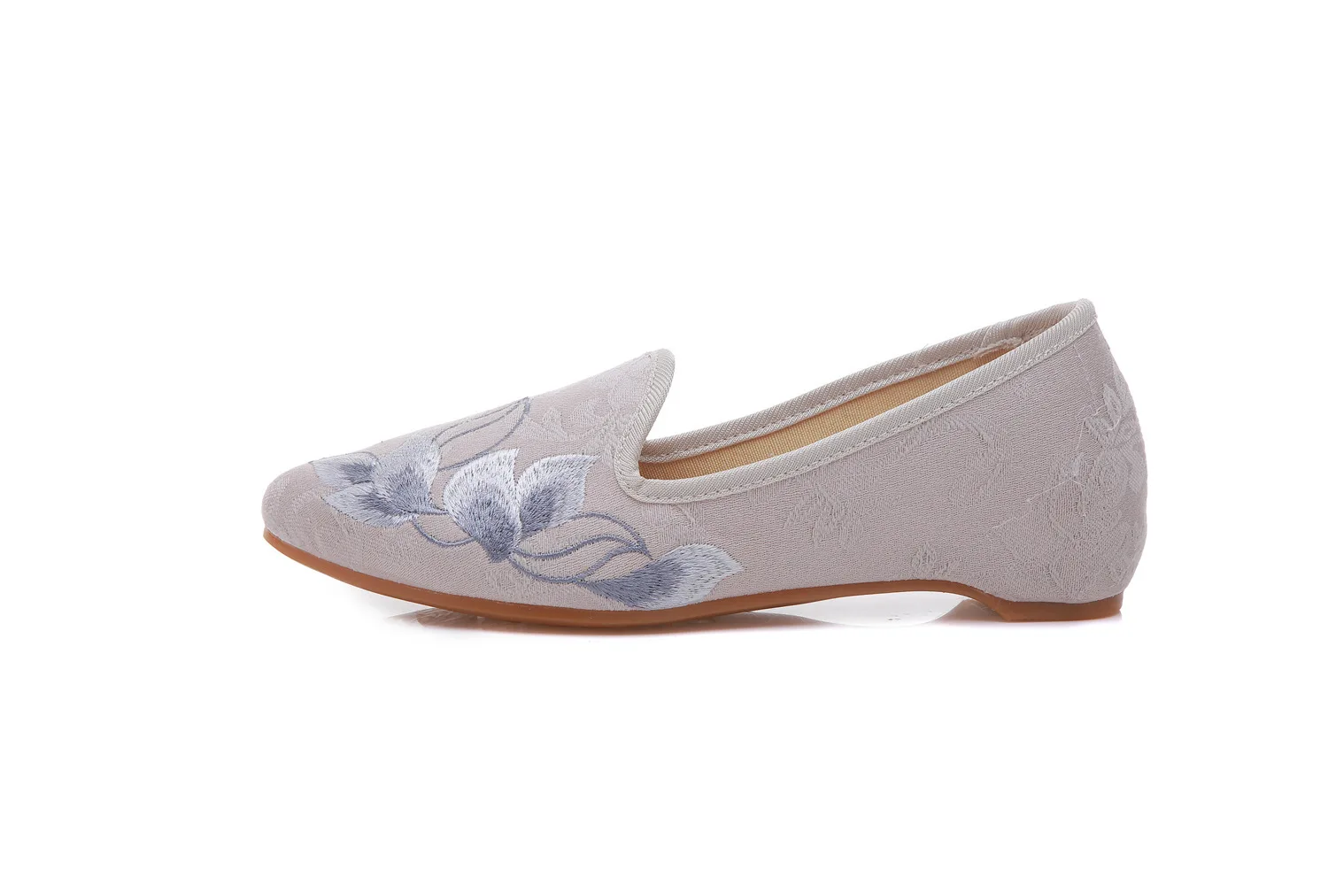 Chinese Style Women Flat Shoes Flower Embroidery Vintage Hidden Heel Elegant Ladies | Обувь