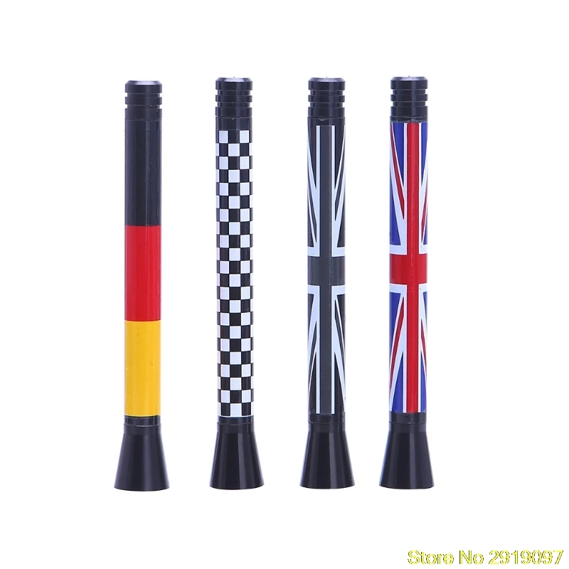 Короткая антенна с британским флагом Union Jack для MINI Cooper S R55 R56 R60 Countryman