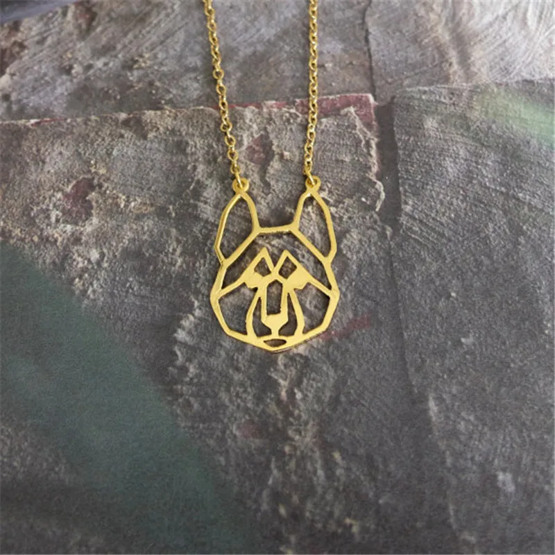 Милая Мода для домашних животных оригами сибирская Хаски голова собаки кулон