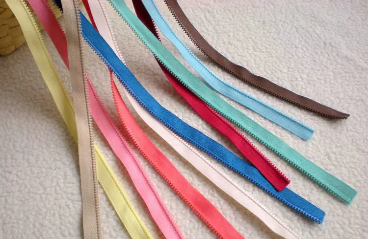 20 ярдов 3# двунаправленный нейлон смолы застежки-молнии для шитья DIY мешок Лоскутные аксессуары односторонняя двухцветная молния подарок 20 Съемник