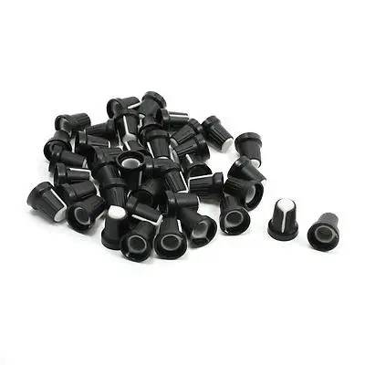 40 шт. 6 мм вал белый регулятор громкости потенциометр храповая ручка горшки|pot|pot