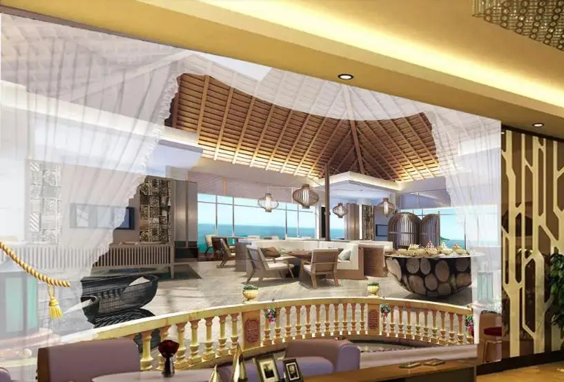 Индивидуальные обои Seaview вилла гостиная 3D фон украшение стены для стен 3 d