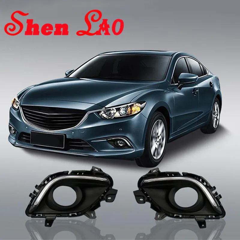 ShenLao для Mazda 6 Atenza 2014-2016 светодиодный drl свет поворотные сигнальные огни