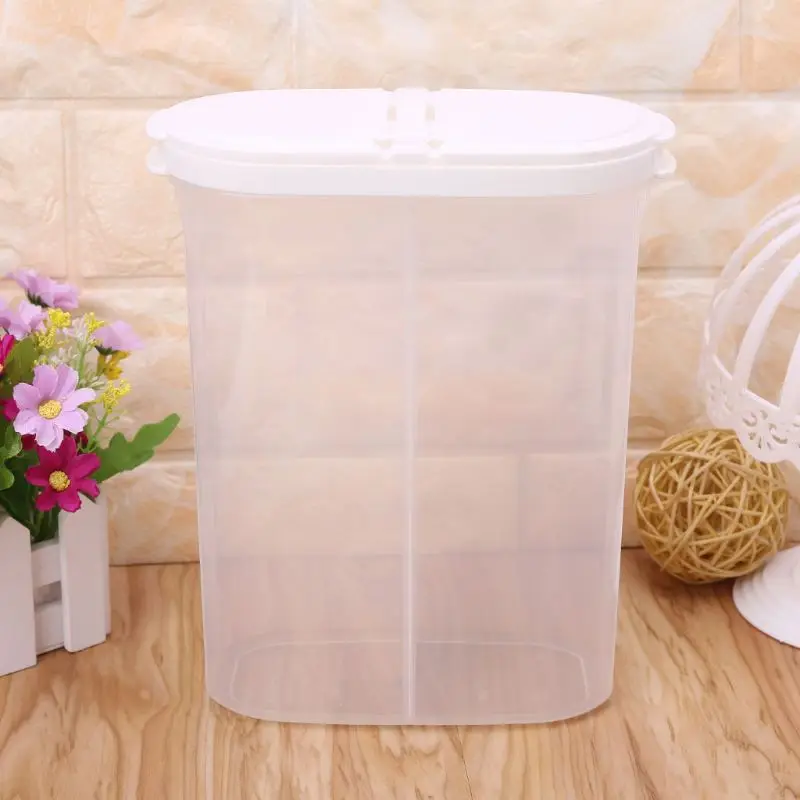 2.6L Plastic Kitchen Food Cereal Grain Bean Rice Snack Storage Container Box Case Dispenser